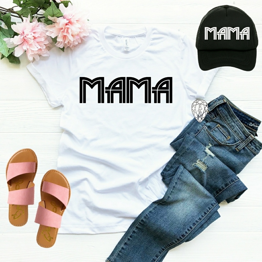 Mama Shirt Mom Shirts With Sayings Motherhood Tees